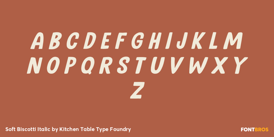 Soft Biscotti Italic Font Poster #2
