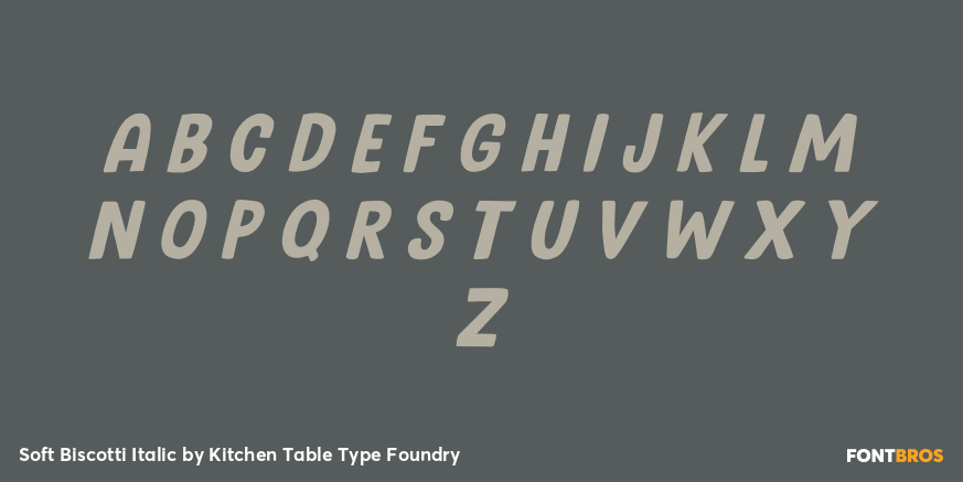 Soft Biscotti Italic Font Poster #3