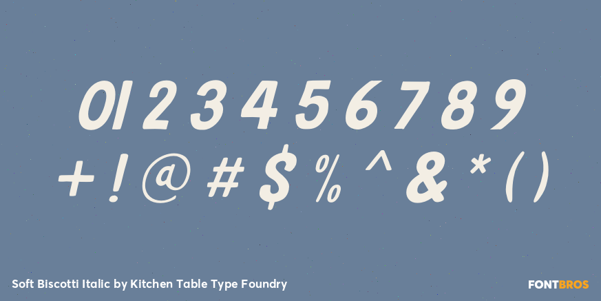 Soft Biscotti Italic Font Poster #4