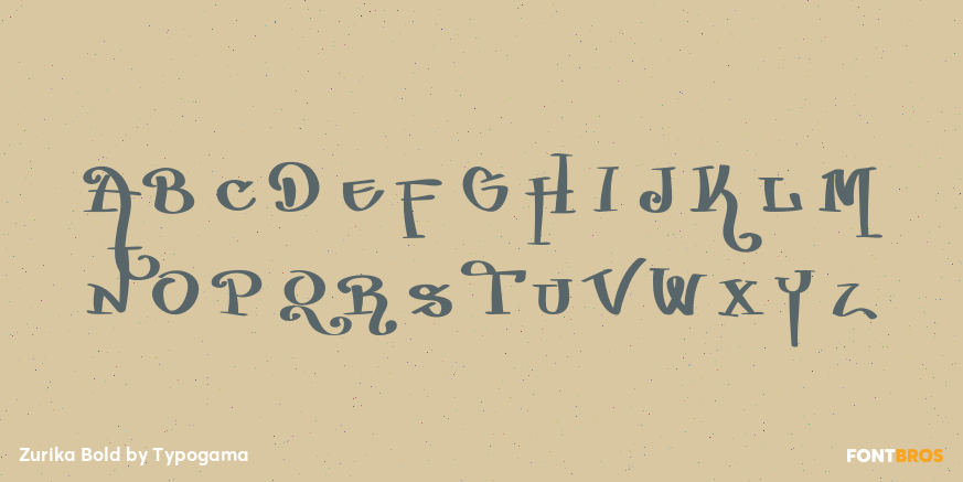 Zurika Bold Font Poster #2