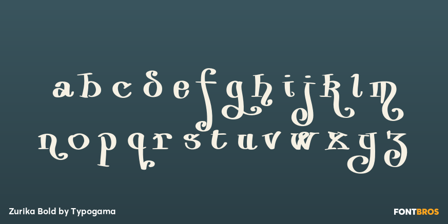 Zurika Bold Font Poster #3