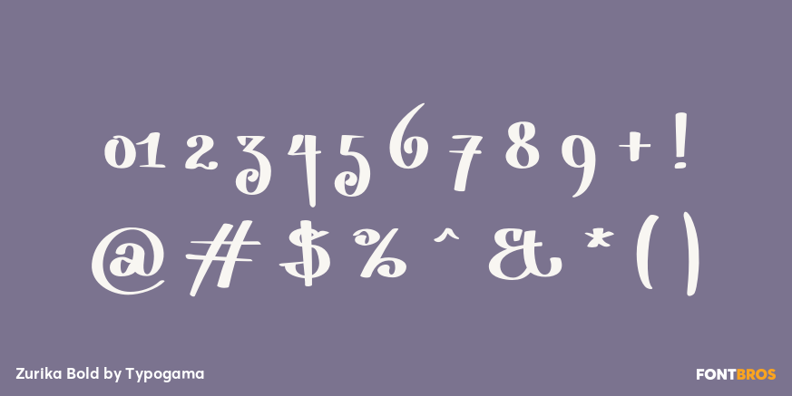 Zurika Bold Font Poster #4