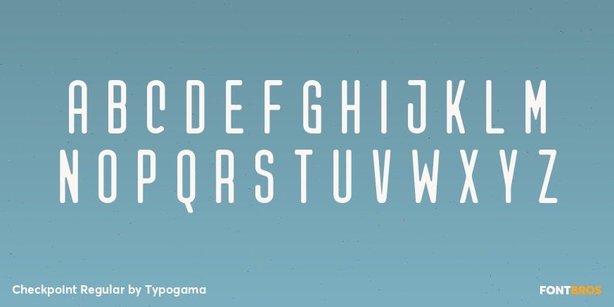 Checkpoint Regular Font Poster #2