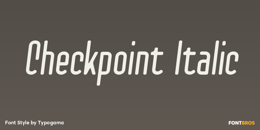 Checkpoint Italic Poster