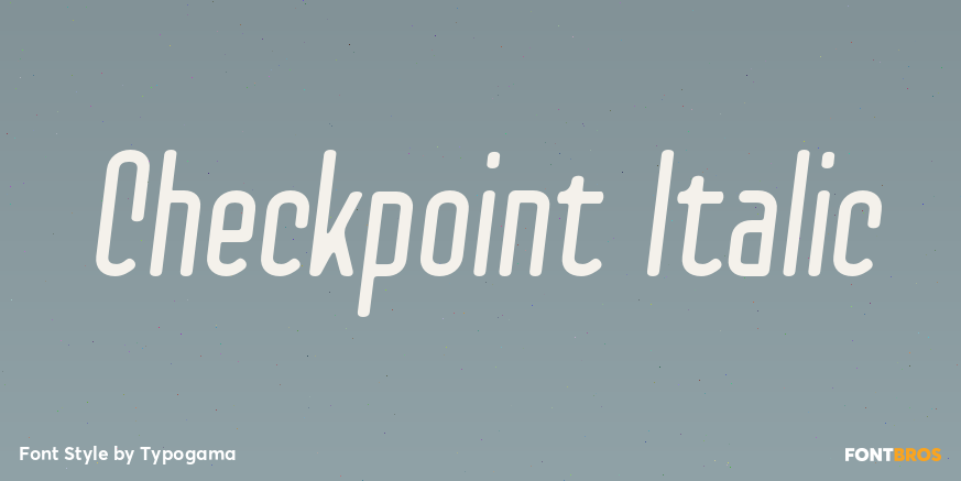 Checkpoint Italic Poster