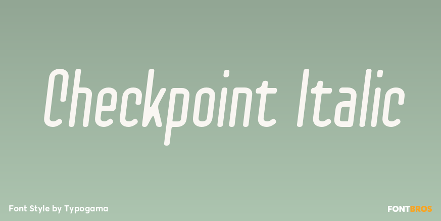Checkpoint Italic Poster