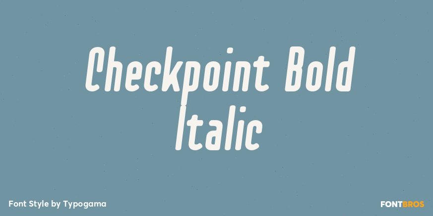 Checkpoint Bold Italic Poster