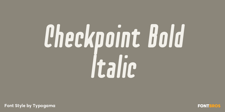 Checkpoint Bold Italic Poster
