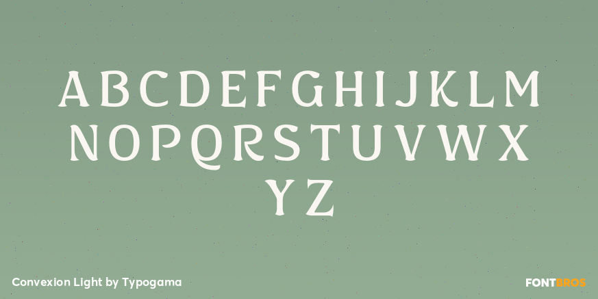 Convexion Light Font Poster #1