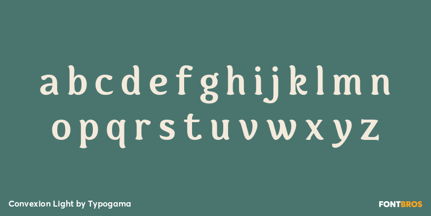 Convexion Light Font Poster #1