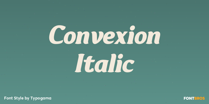 Convexion Italic Poster