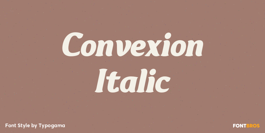 Convexion Italic Poster