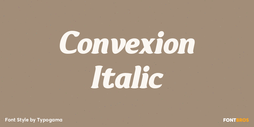 Convexion Italic Poster