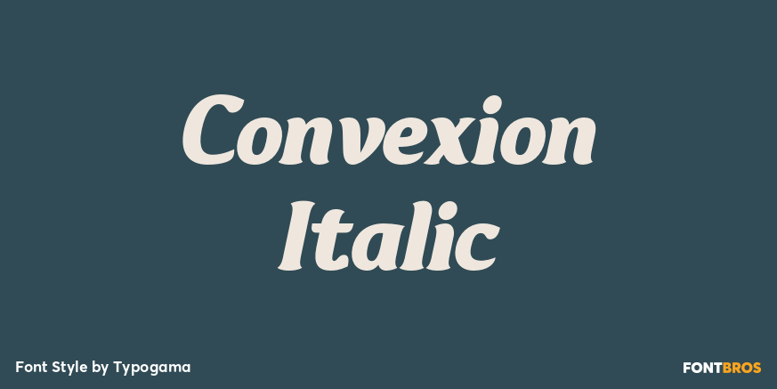 Convexion Italic Poster
