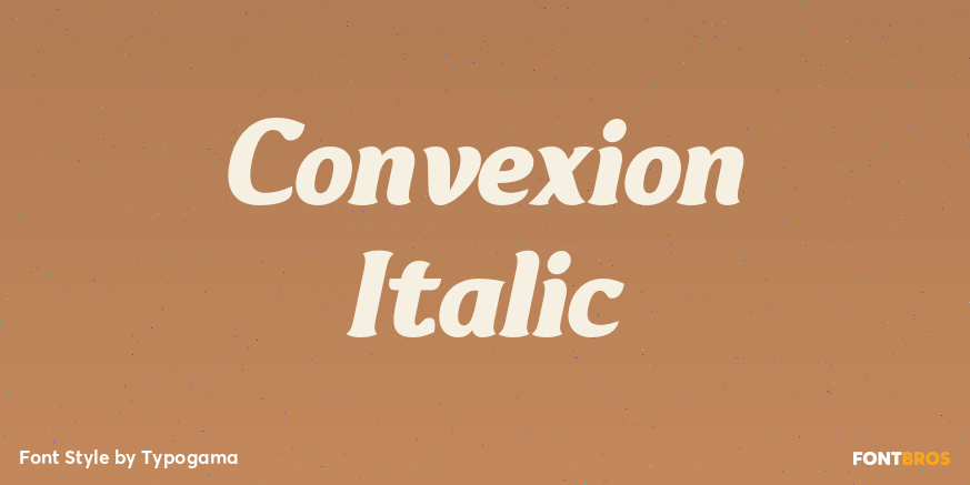 Convexion Italic Poster