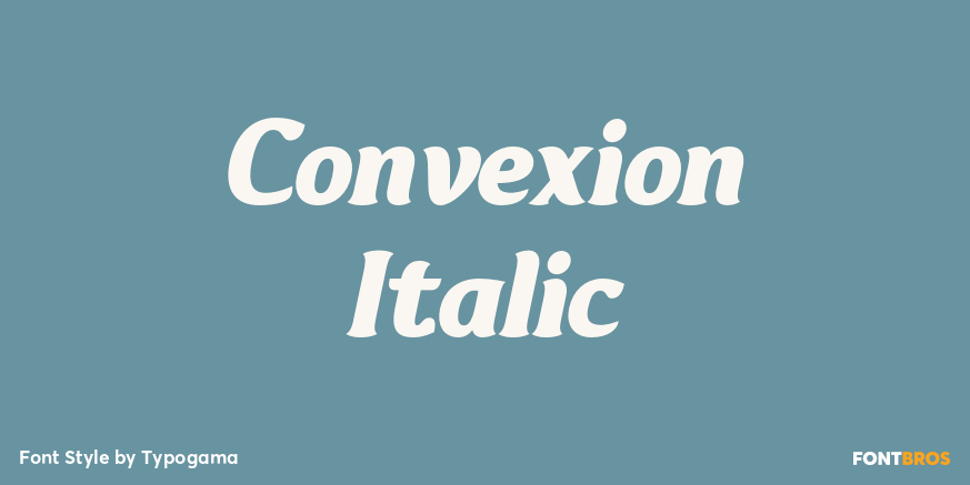Convexion Italic Poster