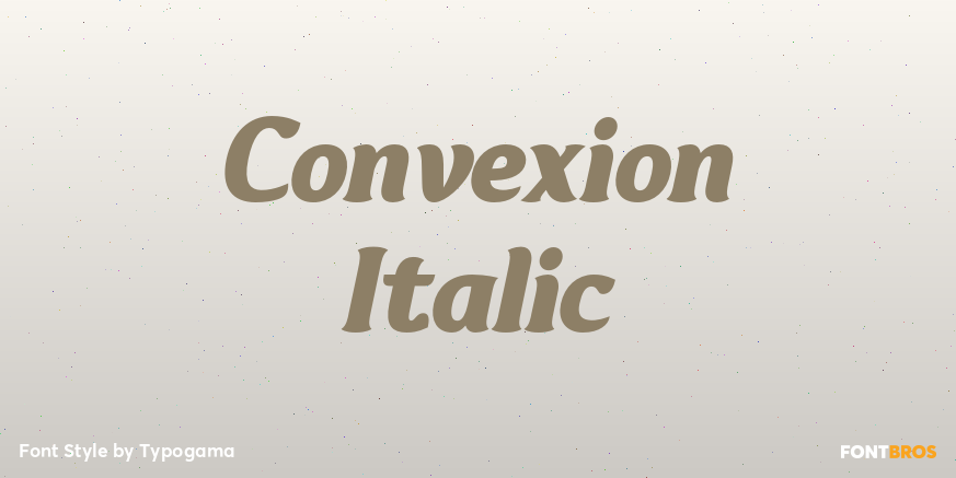 Convexion Italic Poster