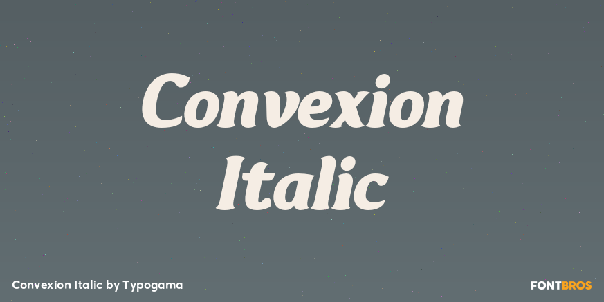Convexion Italic Poster