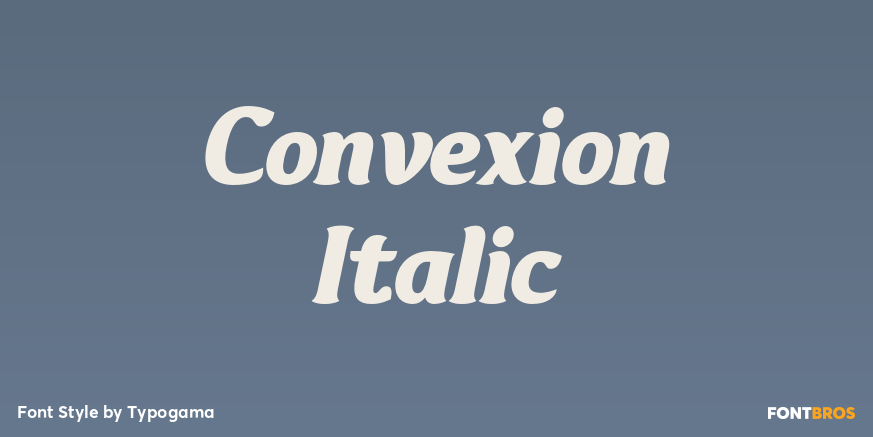Convexion Italic Poster