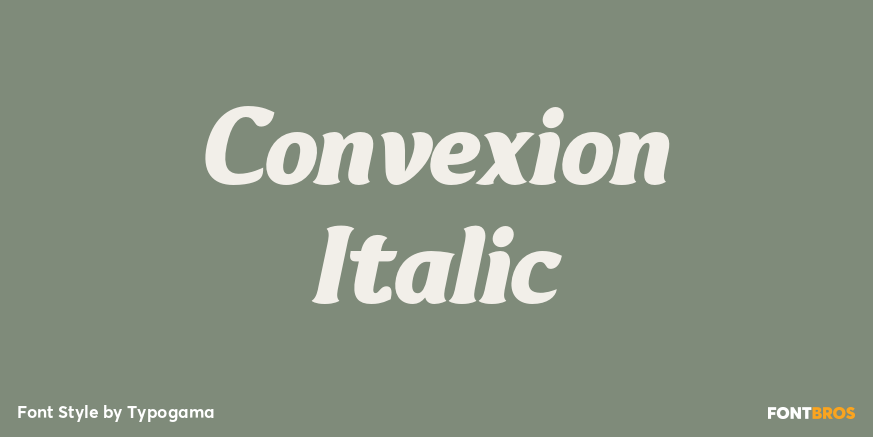 Convexion Italic Poster