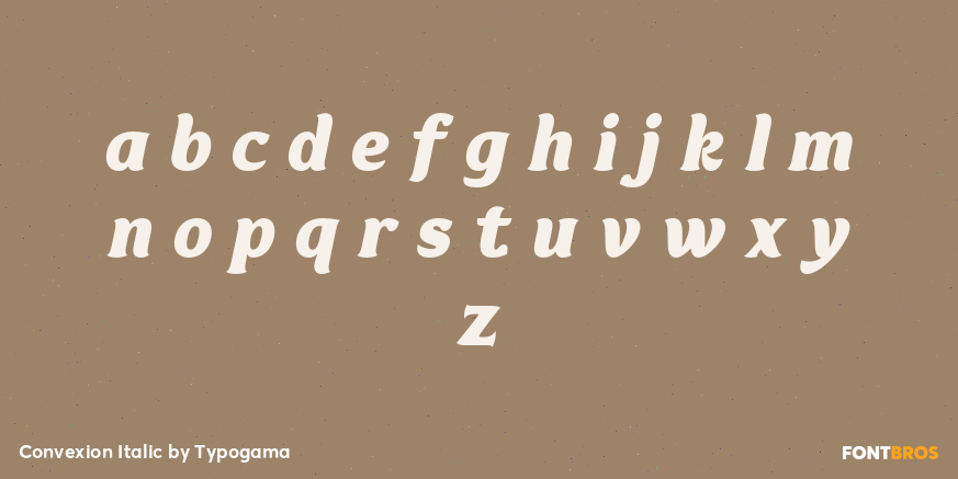 Convexion Italic Font Poster #3