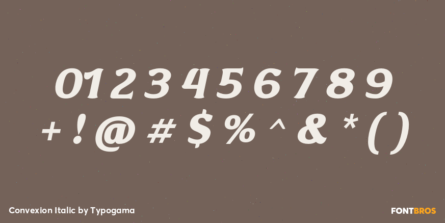 Convexion Italic Font Poster #4