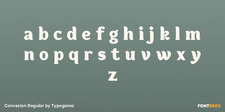 Convexion Regular Font Poster #3