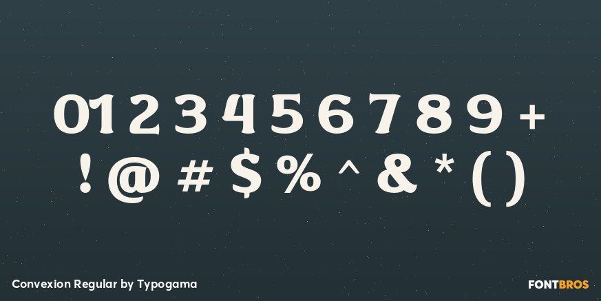 Convexion Regular Font Poster #4