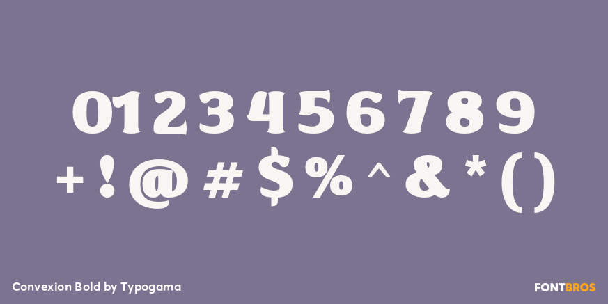 Convexion Bold Font Poster #1