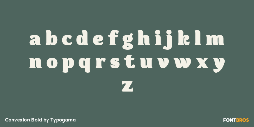Convexion Bold Font Poster #1