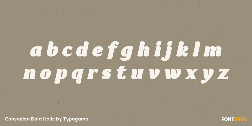 Convexion Bold Italic Font Poster #1