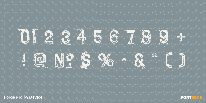 Forge Pro Font Poster #1