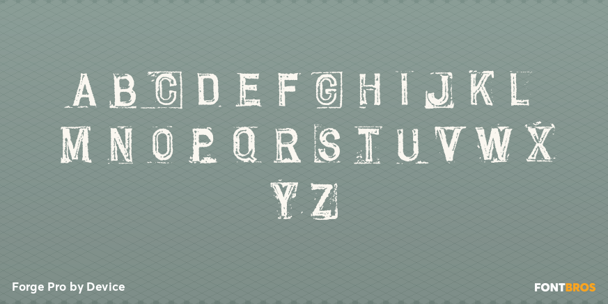 Forge Pro Font Poster #1