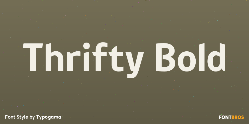 Thrifty Bold Font Poster #1