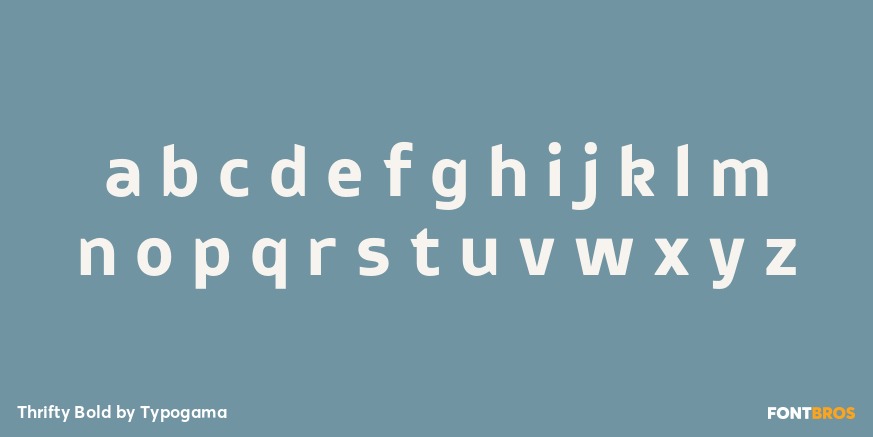 Thrifty Bold Font Poster #1