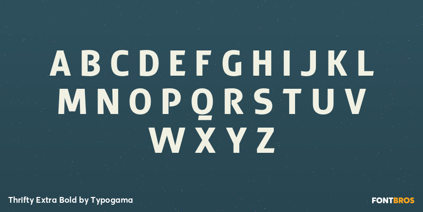 Thrifty Extra Bold Font Poster #2