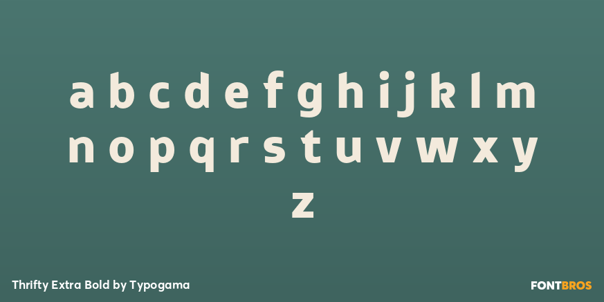 Thrifty Extra Bold Font Poster #3