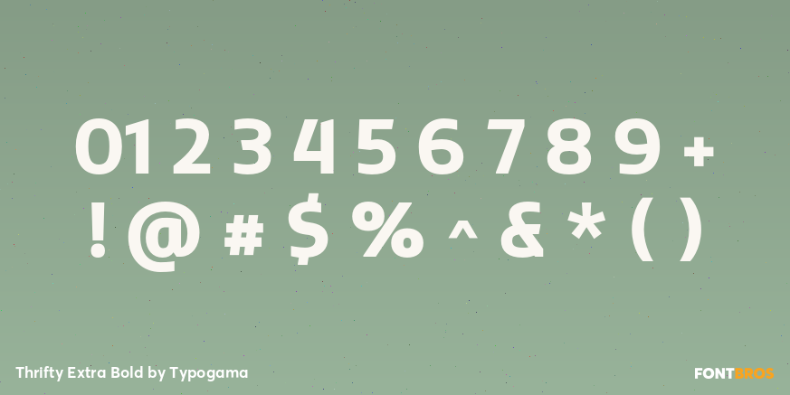 Thrifty Extra Bold Font Poster #4