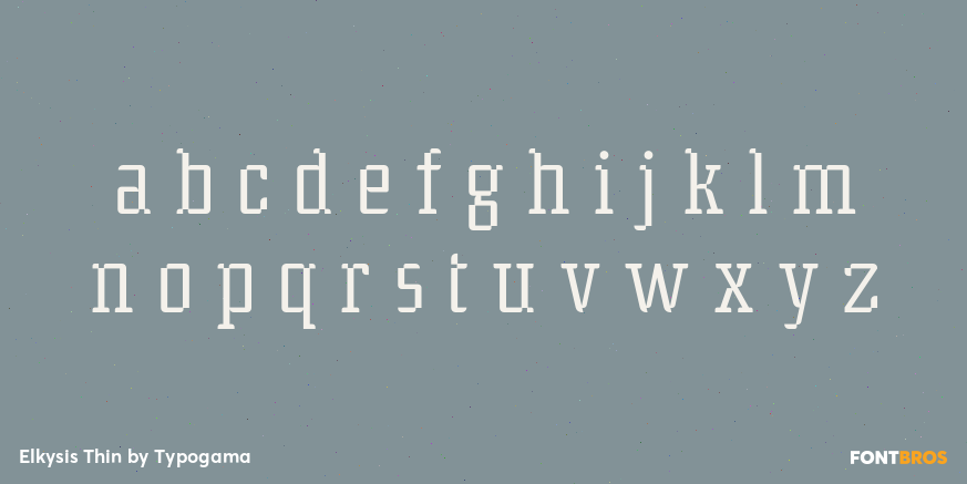Elkysis Thin Font Poster #1