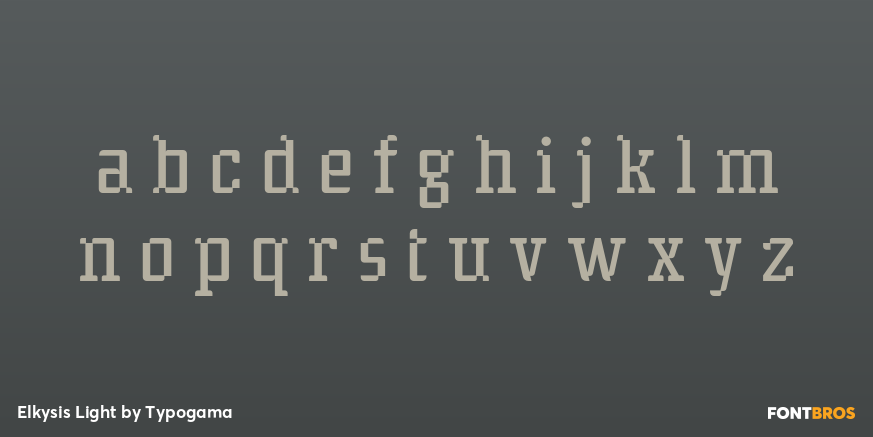 Elkysis Light Font Poster #1