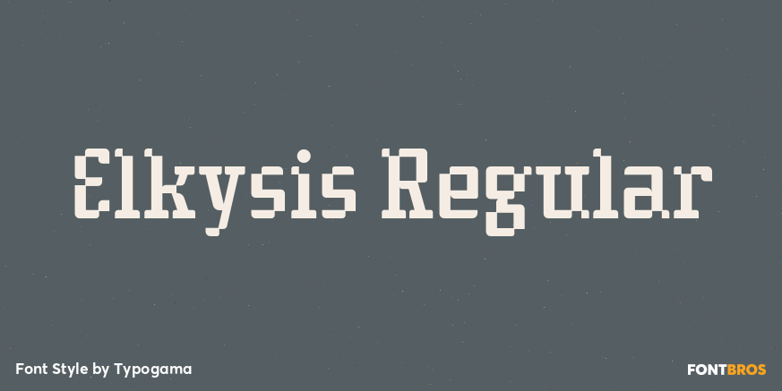 Elkysis Regular Font Poster #1