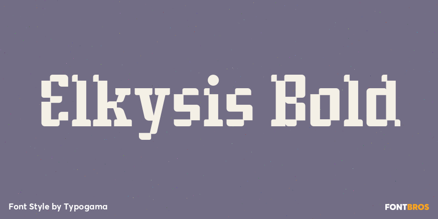 Elkysis Bold Font Poster #1