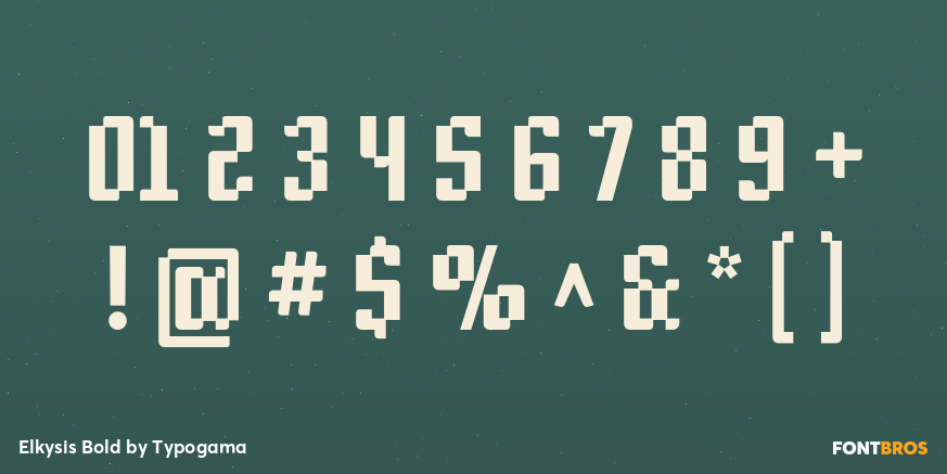Elkysis Bold Font Poster #1