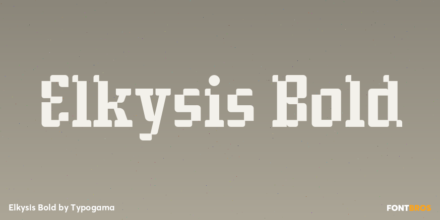 Elkysis Bold Font Poster #1