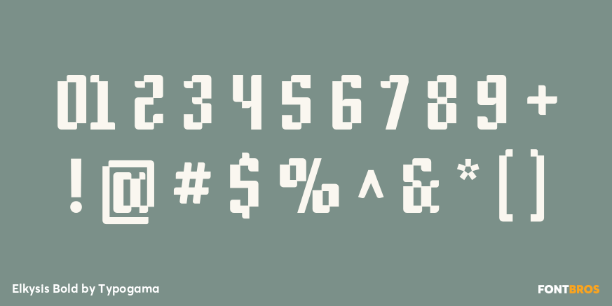 Elkysis Bold Font Poster #4