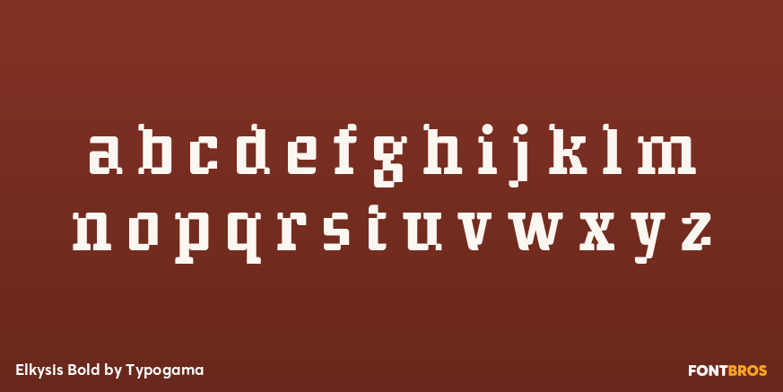 Elkysis Bold Font Poster #1