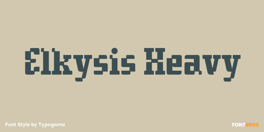 Elkysis Heavy Font Poster #1