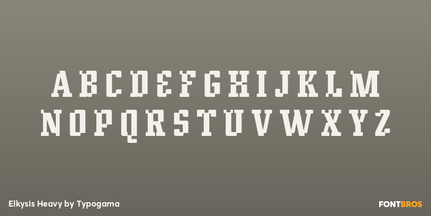 Elkysis Heavy Font Poster #1