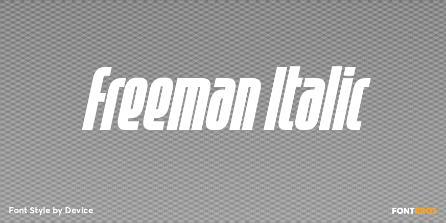 Freeman Italic Poster