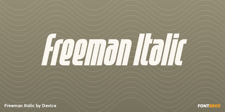 Freeman Italic Poster
